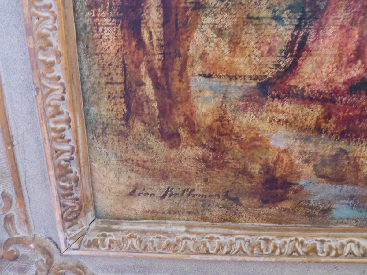 tableau nu "la nymphe égerie" par Leon Bellemont ( 1866-1961)-photo-3